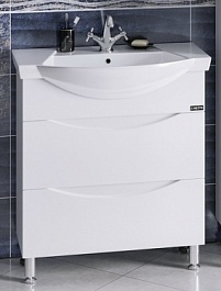 СанТа Тумба для умывальника Сатурн 75 напольная – фотография-1