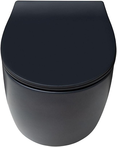 Allen Brau Чаша подвесного унитаза Fantasy 4.11004.31 чёрный матовый – фотография-2