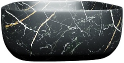 Teymi Раковина накладная Solli 50 Artceramic T50394 черный мрамор – фотография-3