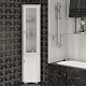 Opadiris Шкаф-пенал для ванной Клио 37 R угловой, белый матовый – фотография-8