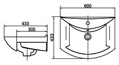 СанТа Мебель для ванной Грация Прима 60 R свет – фотография-11