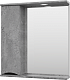 Misty Зеркальный шкаф Атлантик 70 L серый камень – фотография-8