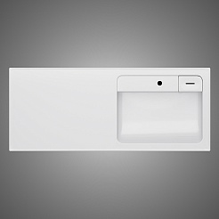 Am.Pm Мебельная раковина над стиральной машиной X-Joy 120 R белая – фотография-6