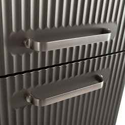 BelBagno Шкаф подвесной Due 40/150 оружейная сталь ручки Матовый атласный никель – фотография-8