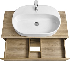 Акватон Тумба под раковину Либерти 100 дуб эльвезия – фотография-20