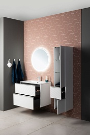 Aquanet Мебель для ванной Вита 70 Flat подвесная белая матовая – фотография-8