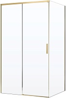 Vincea Душевой уголок Soft 2 110x90 VSR-3SO29011CLG профиль брашированное золото стекло прозрачное