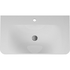 Am.Pm Тумба с раковиной Sensation 80 антрацит, глянцевая – фотография-2