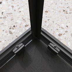 BelBagno Душевой уголок Luce 90/90 LUCE-A-2-90-C-NERO профиль матовый черный стекло прозрачное – фотография-5