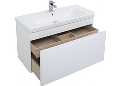 Aquanet Тумба с раковиной София 105 белая – фотография-6