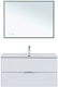 Aquanet Тумба с раковиной Алвита New 100 Flat подвесная белая матовая – фотография-39