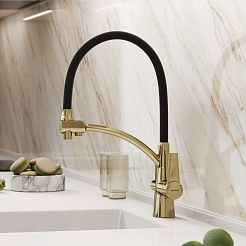 Sancos Смеситель для кухни Eri SC4001ZG полированное золото PVD покрытие – фотография-6