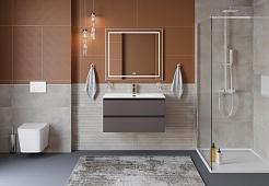 BelBagno Тумба с раковиной Kraft 100 подвесная Темно-Серый матовый с раковиной BB-8099-100 – фотография-12