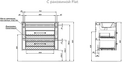 Aquanet Мебель для ванной Бостон New 80 Flat подвесная с золотыми ручками белый сатин – фотография-19