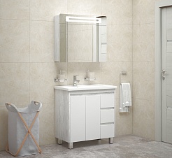 Corozo Мебель для ванной Остин 80, пайн белый – фотография-5