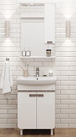 Onika Мебель для ванной Харпер 60.10 белая глянцевая/мешковина