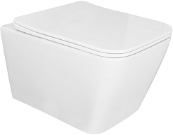 Azario Унитаз подвесной Boca AZ-2002 безободковый белый – фотография-1