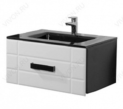  Мебель для ванной Deko с черной раковиной – фотография-2