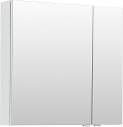 Aquanet Зеркальный шкаф Порто 70 белый – фотография-1