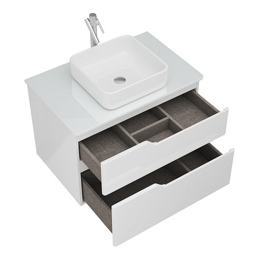 Owl 1975 Мебель для ванной Hella Cristal 80 белый лак – картинка-3