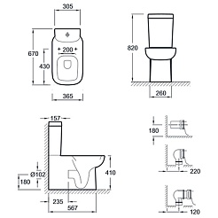 Jacob Delafon Бачок унитаза Replay E4832 – фотография-3