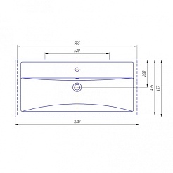 СанТа Тумба с раковиной Марс 100 напольная – фотография-4
