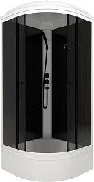 Triton Душевая кабина Грэй-Блэк 90x90 В – фотография-1