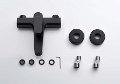 Aquatek Смеситель для ванны с душем Оберон AQ1240MB матовый черный – фотография-3