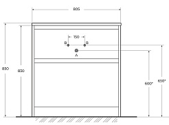 BelBagno Тумба под раковину Kraft 39 80 напольная Bianco Opaco – фотография-10
