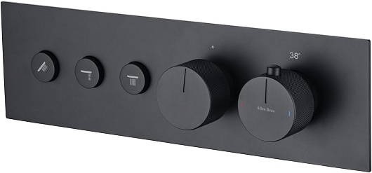 Allen Brau Смеситель для душа Liberty 5.33003-31 (с внутренней частью, 3 выхода) черный матовый – фото-1