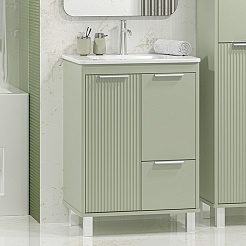 Brevita Мебель для ванной Risacca Pistachio 60 фисташковый – фотография-3