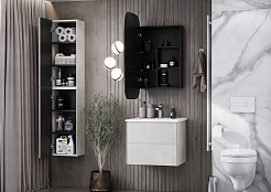 Акватон Тумба под раковину Сохо 60 галька серая/слэйт – фотография-6