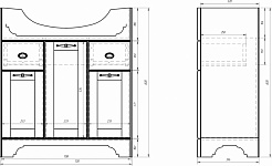 Dreja Тумба с раковиной Antia 75 капучино – фотография-2