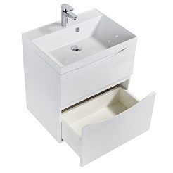 BelBagno Тумба под раковину Marino-H60 70 подвесная Bianco Lucido – фотография-3