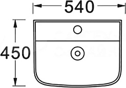 Aquatek Раковина 54/45 AQ5430-00 белая – фотография-3