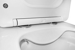 Azario Унитаз-компакт Anteo Square AZ-1218A безободковый с бачком с сиденьем микролифт белый – фотография-13