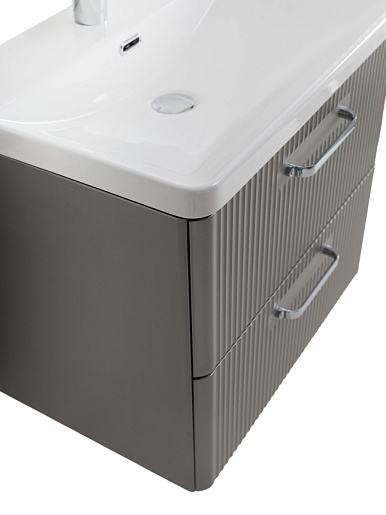 BelBagno Тумба с раковиной Due 50 подвесная Сатин ручки Хром полированный – фотография-6