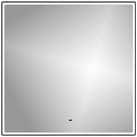 Teymi Зеркало Helmi Black Edition 80x80 Led с сенсором на взмах черное