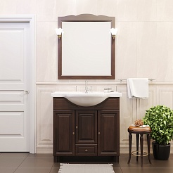 Opadiris Тумба с раковиной Атрия 75 орех – фотография-3