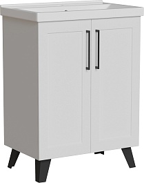 Mixline Тумба под раковину Риф 60 2 створки белая – фотография-2