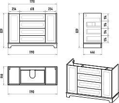 Misty Тумба под раковину Ларго 120 белая – фотография-6
