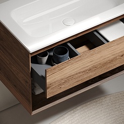 Sancos Тумба с раковиной Marmi 1.0 80 дуб чарльстон раковина Grace 81 CN7012 – фотография-2