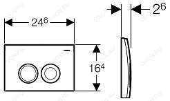 Geberit Кнопка смыва Delta 21 115.125.11.1 – фотография-2
