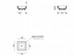 GSI Накладная раковина Kube 895011 37 см – фотография-2