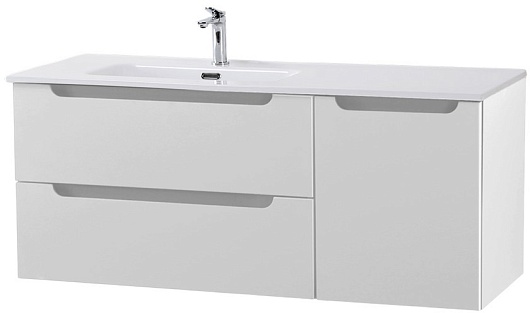 BelBagno Тумба с раковиной Etna 120 L подвесная белая матовая – картинка-3