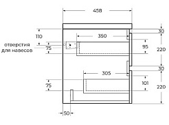 Cezares Тумба с раковиной Plane 120 подвесная bianco lucido – фотография-5