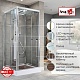 Avacan Душевая кабина 100/100 Z1910LED прозрачная – фотография-21