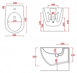 ArtCeram Биде подвесное File 2.0 FLB001 01 00 – фотография-4