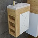 Бриклаер Мебель для ванной Кристалл 40 белая/дуб бунратти – фотография-23