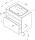 Am.Pm Тумба под раковину Func 80 подвесная белая глянцевая – картинка-18